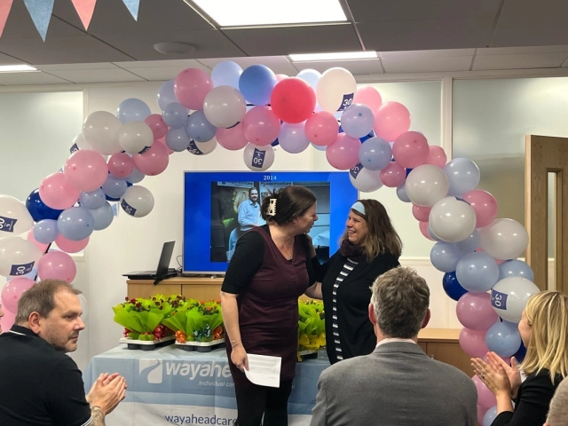 Well done to Lisa, winner of our customer Spring Gardening competition! 🥇

Lisa's competition entry featured her proudly attending to her beautiful garden, back in summer 👨‍🌾🌻

We were delighted to be able to present Lisa with her prize in person at our recent party, celebrating 30 years of Way Ahead Care 🎉

#CompetitionWinner #HomeCare #Gardening #30years