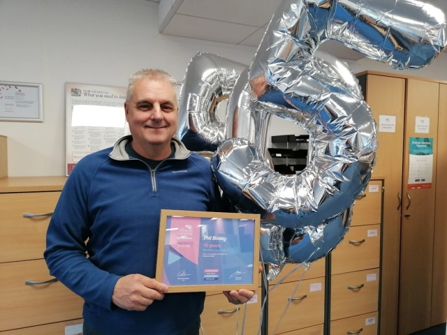Congratulations to Phil for receiving his long service award, having been a part of the Way Ahead Care family for 10 years 👏🥳

Thank you, Phil, for your amazing and loyal contribution over the years 🙌🩷🩵

#LongService #SomersetJobs #Care #HomeCare